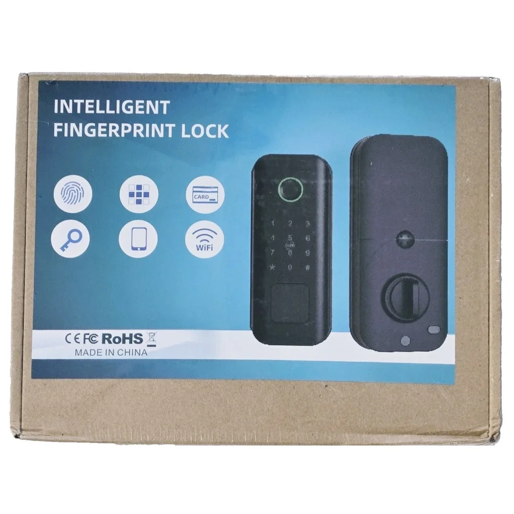 Smart Door Lock Keyless Entry with Fingerprint Touchscreen Keypad APP IC Card...